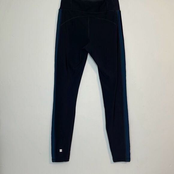 Sweaty Betty Tuxedo Velvet Stripe Thermodynamic Running Leggings S - Picture 5 of 7